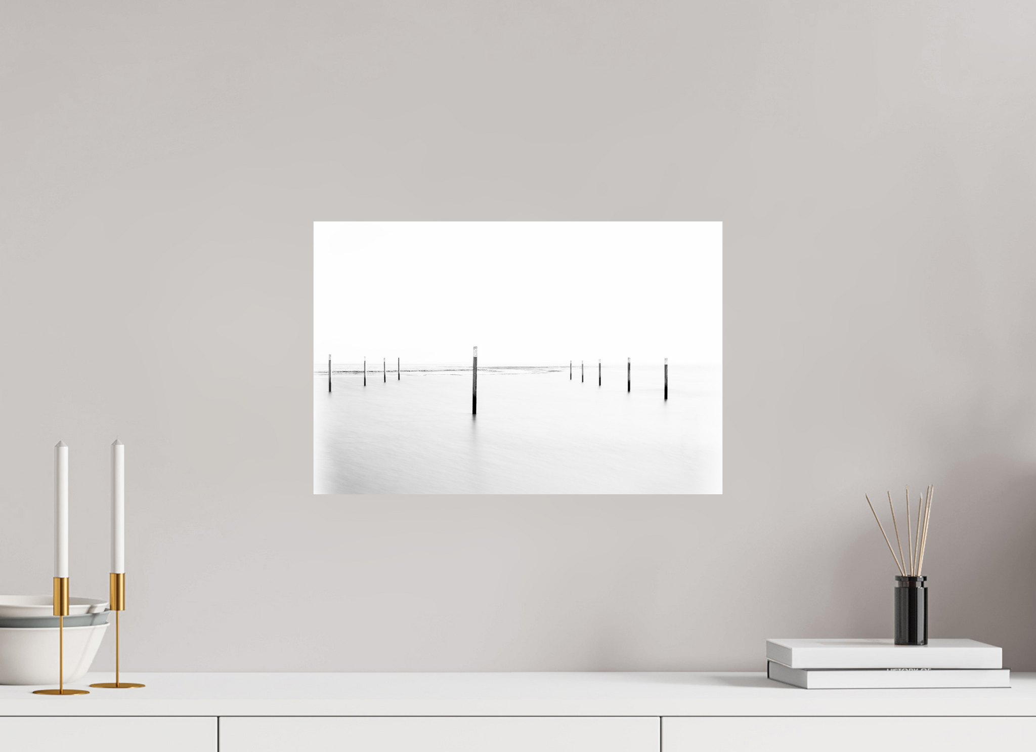 45 x 30 cm, HM FA Baryta oR Spiekeroog Hafen
