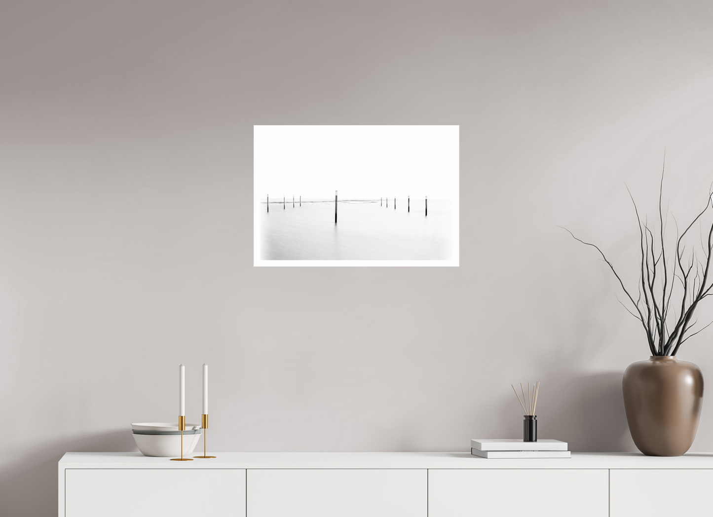 60 x 40 cm, HM FA Baryta m2cmR Spiekeroog Hafen